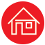 Home and accommodation problems icon